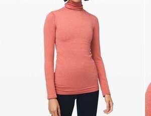 Lululemon Rest Less Pullover Ribbed Turtleneck Size 6